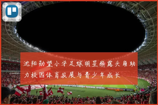 沈阳勋望小学足球明星崭露头角助力校园体育发展与青少年成长
